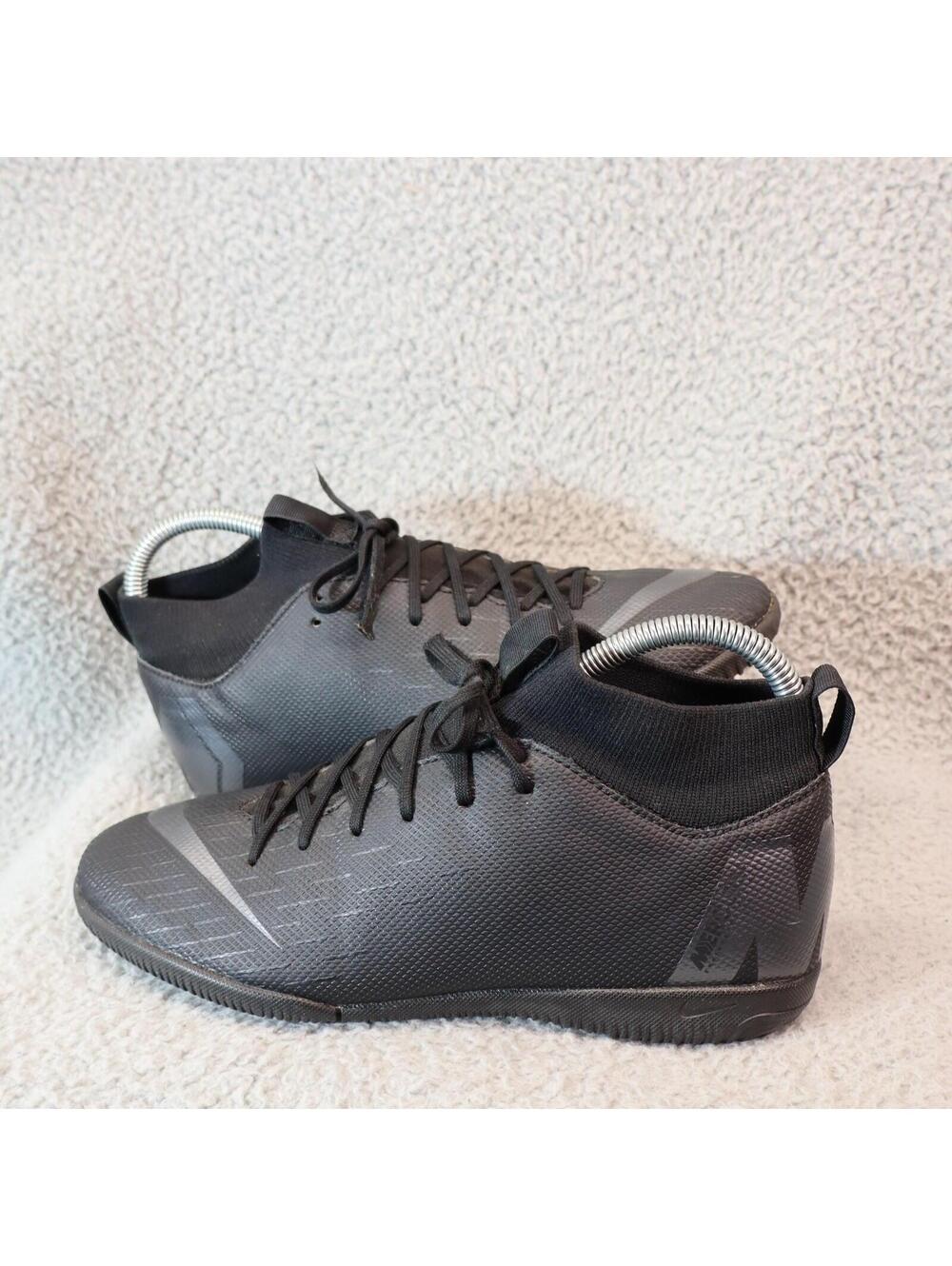 Nike Superfly Soccer Cleats Black Synthetic Leather US 6Y